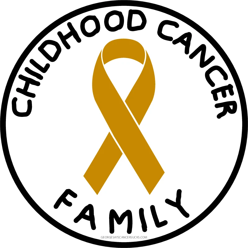 Childhood Cancer Family decal design