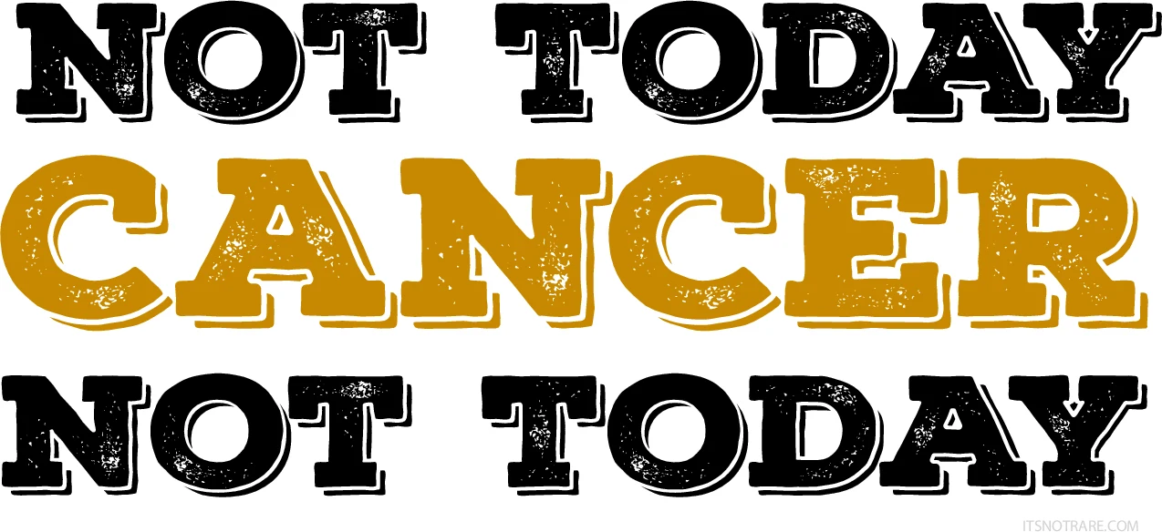Not Today Cancer decal design